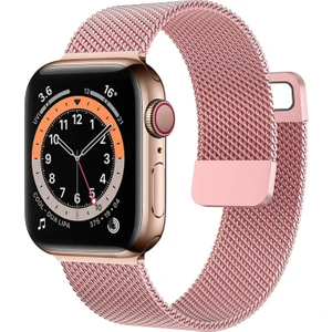 Apple Watch 9 41MM ile Uyumlu Metal Mıknatıslı Kordon Kayış - FC158