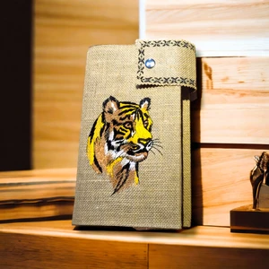 Shules Collection Kaplan Nakiş Işlemeli̇ Ki̇tap & Defter Kilifi