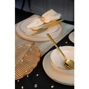 Farika Porselen Zühre Altın Yaldız 6 Kişilik 24 Parça Yemek Fiyatı