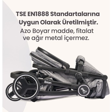 Brion Trendone Travel Sistem Bebek Arabası Antrasit Fiyatı