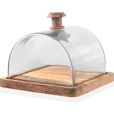 Mia様用 The Mia Madera Dikdörtgen Kek Saklama Fanusu 15 x 19 x 19 cm Fiyatı