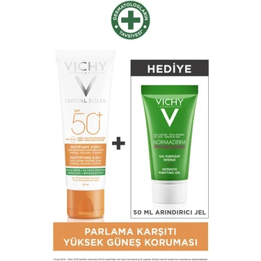 Vichy Ideal Soleil Parlama Karşıtı Bakım ve Güneş Koruma