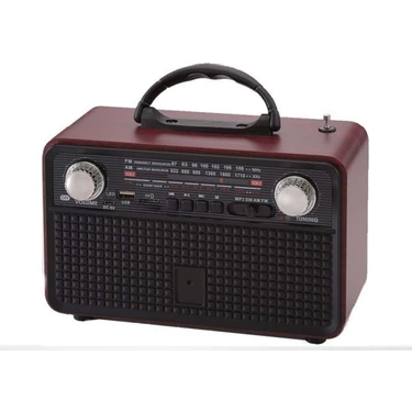 Nns NNS NS-8095BT Taşınabilir Nostaljik Radyo Bluetooth Speaker Usb+Tf