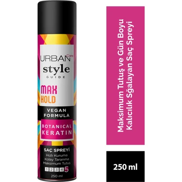 Urban Care Urb Style Guıde Max Hold Hair Spray 250 Ml -