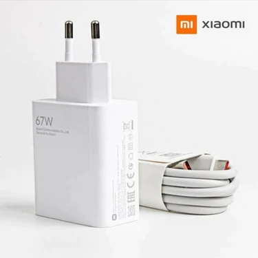 Xiaomi 67W Orjinal USB Adaptör ve 1m USB Typec Kablo Şarj