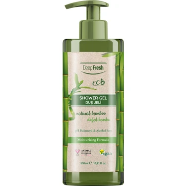 Deep Fresh Eco Serisi Doğal Bambu Duş Jeli 500