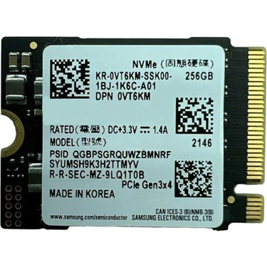 Samsung Pm9B1 256GB M.2 NVMe