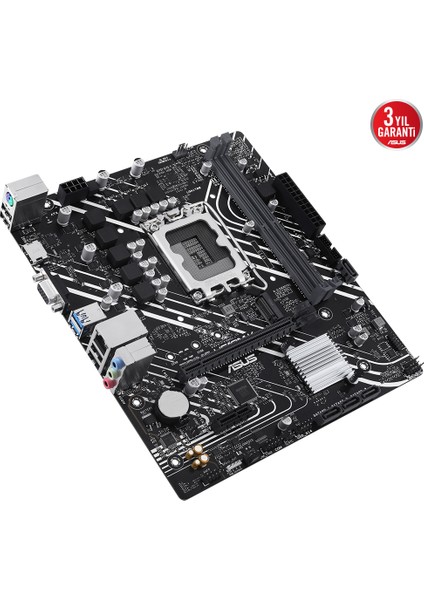 Prıme H610M-K Intel H610 Lga1700 Ddr5 5600 Hdmı Vga M2 Usb3.2 Matx (Prıme H610M-K) Anakart