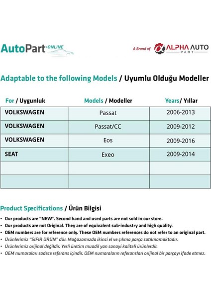 Audi A4,rs4,a5,a6,a8 Için Bagaj Kilit Dişlisi