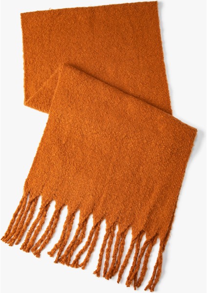 Basic Atkı Yumuşak Dokulu Püsküllü