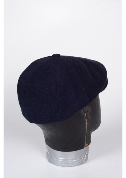 Düğmeli Klasik Kasket Lacivert Kasket Kaşe Kışlık Kumaş Şapka fırsatları