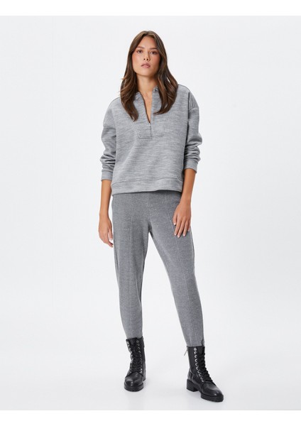 Jogger Eşofman Altı Beli Lastikli Cepli Nervürlü fiyatları