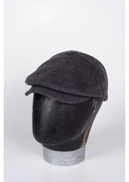 Düğmeli Klasik Kasket Gri Kasket Kaşe Kışlık Kumaş Şapka fiyatları
