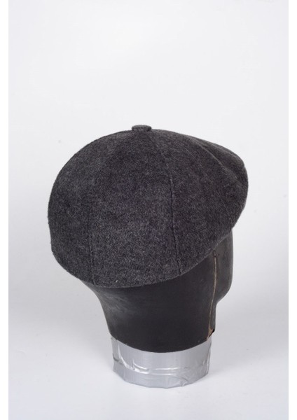 Düğmeli Klasik Kasket Gri Kasket Kaşe Kışlık Kumaş Şapka fırsatları