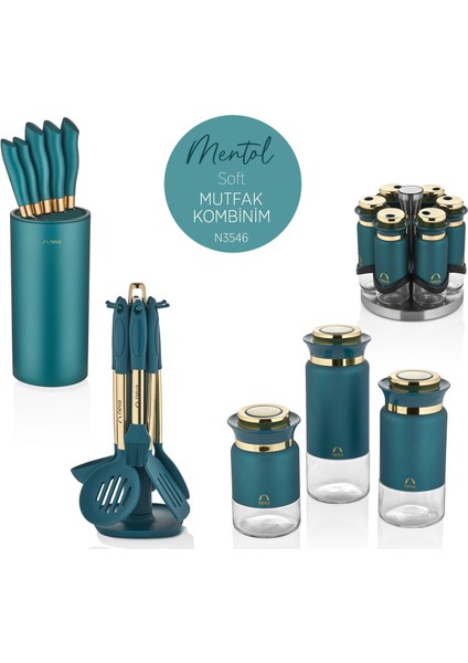 N3546 Mentol Soft Mutfak Kombinim