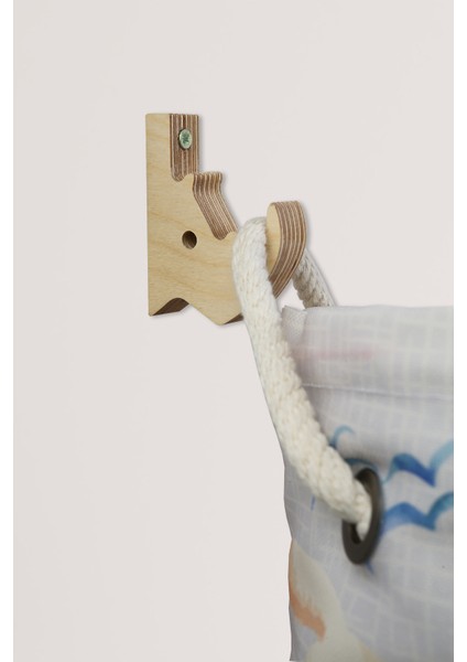 Ahşap Askılı Oyuncak Çamaşır Kirli Sepeti Bebek Çocuk Run-Win fiyatları