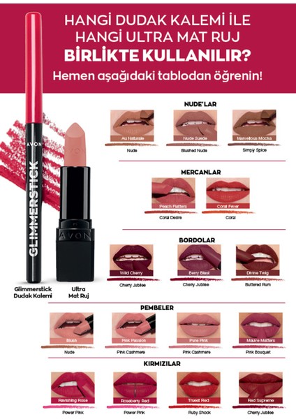 Ultra Mat Ruj Au Naturale modelleri
