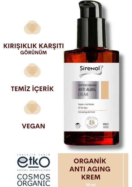 Organik Anti Aging Yüz Kremi