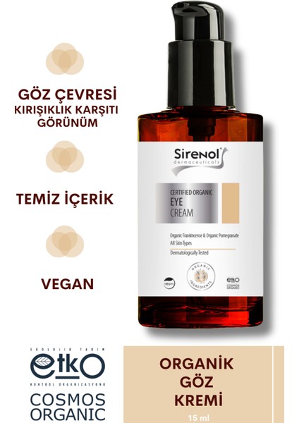 Organik Anti Aging Göz Kremi