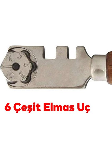 Cam Kesici Elması 130 mm Klasik Kesici THT561301 Elmas Cam Kesme Tekerleği Kiti