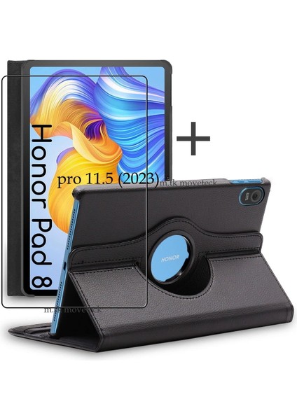 Huawei Honor X8 Pro 11.5 Inç Kılıf 360 Dönebilen Standlı Kapaklı Tablet Kılıfı + Ekran Koruyucu fiyatları