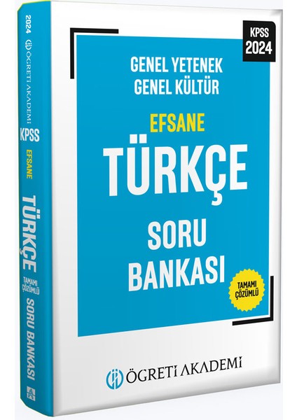 2024 KPSS Genel Yetenek Genel Kültür Efsane Türkçe Soru Bankası