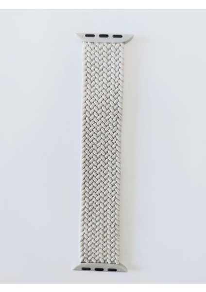 Apple Watch Uyumlu Örgülü Kordon 38/40/41 mm Beyaz