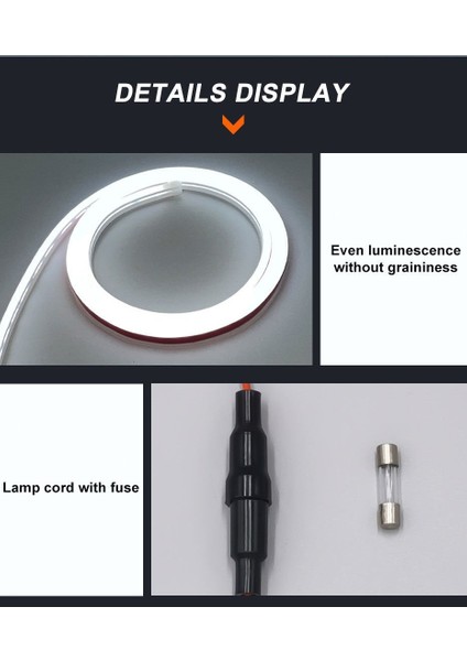 Kaput Altı Kayar Gündüz Ledi Kayar Sinyalli Işık Ayarlı 1.50CM Kesilebilir / LAAM440 fiyatları