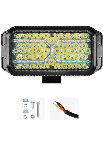 24 cm Kayar Sinyalli Sis Lambası Adet 12-80V Beyaz-Amber / LASS330