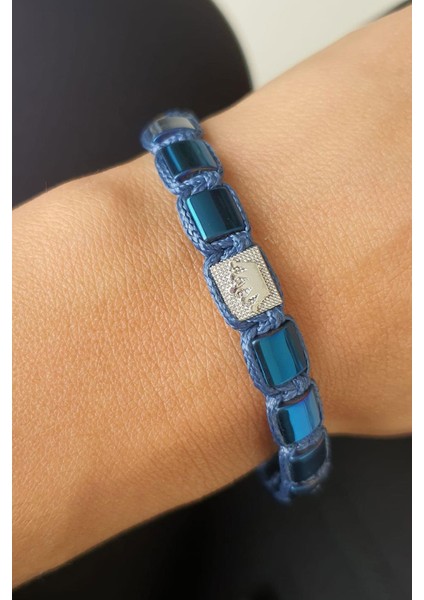 Hematit Taşlı Çelik Araparçalı El İşi Tasarım Doğal Taş Bileklik fiyatları