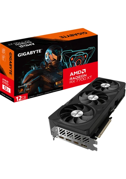 GIGABYTE RX 7700 XT GAMING OC 12GB DDR6 192 bit RGB LED AMD Radeon Ekran Kartı