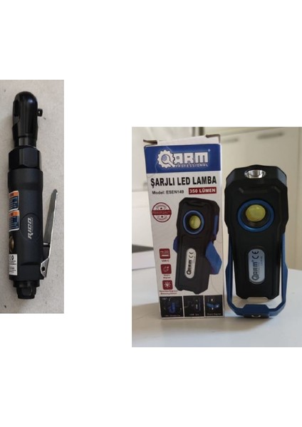 1/4 Mini Küçük Havalı Cırcır Kolu Lokma Cırcır Kolu Arm 350 Lümen Şarjlı Mıknatıslı Lamba