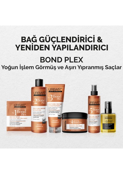 Urban Care No.1 Bond Plex Restore Repair Yıpranma Karşıtı Şampuanlama Öncesi Saç Bakım Maskesi - 50 ml - Vegan