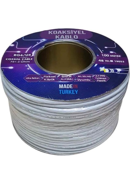 Kablo Rg6-U4 48 Tel indirimleri