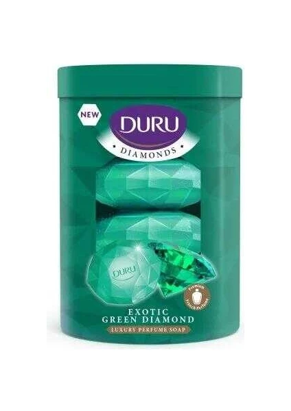 Diamonds Serisi Katı Sabun Yeşil 4*90 gr