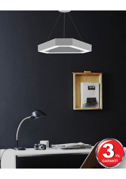 Hegza Lighting Fetta - Ledli Modern Sarkıt Linear LED Avize Salon Mutfak Oturma Odası Yatak Odası Antre Hol LED