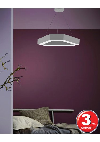 Hegza Lighting Fetta - Ledli Modern Sarkıt Linear LED Avize Salon Mutfak Oturma Odası Yatak Odası Antre Hol LED