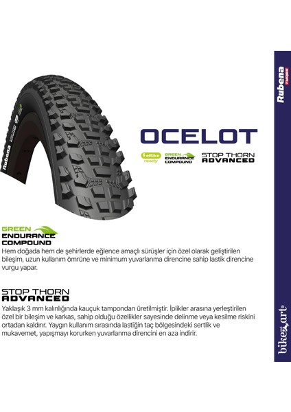 Bike And Art Mitas Ocelot Mtb Dış Lastik -27.5x2.10, St 3mm Zırhlı