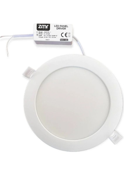 12 Watt Yuvarlak Slim Panel Beyaz