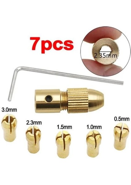 Ctn Paltava Motor Mandren Seti Motor Için Otomatik Mandren Chuck Adaptör 05 3 mm Mandren