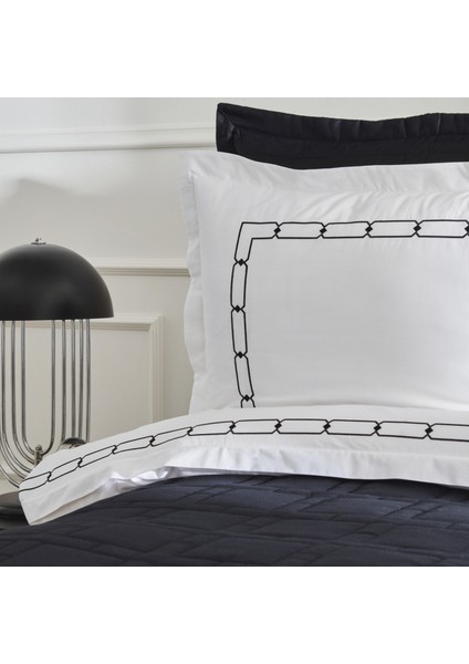 White Collection Diane Çift Kişilik Nakışlı Percale Nevresim Takımı Beyaz indirimleri