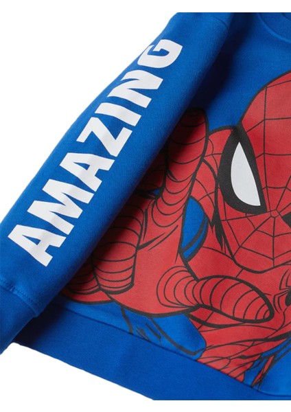 Spiderman Baskılı Erkek Çocuk Sweetshirt