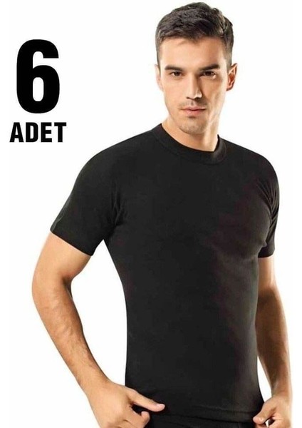 Tutku Renkli Sıfır Yaka Erkek Penye Atlet 6'lı fiyatları