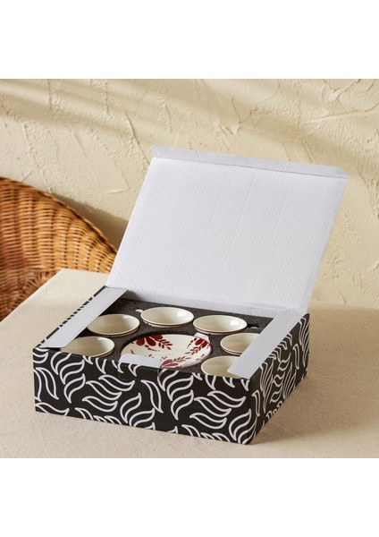 Kelsey New Bone 6 Kişilik Kahve Fincan Takımı 90 ml Bordo