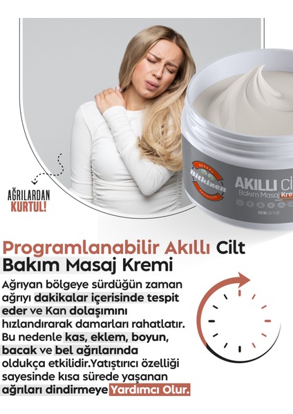 Programlanabilir Cilt Bakım Masaj Kremi 150ML