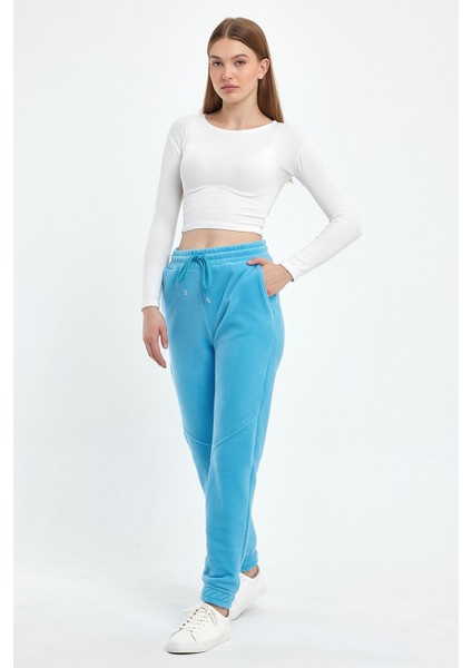 Kadın Rahat Kalıp Softech Polar Sweat Eşofman Altı SPR24EA97