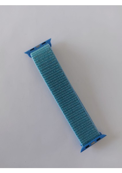 Apple Watch Uyumlu Spor Hasır Kordon 42/44 mm Gökyüzü Mavisi
