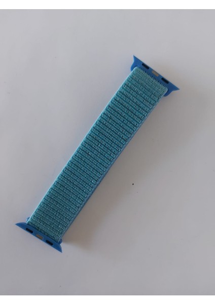 Apple Watch Uyumlu Spor Hasır Kordon 42/44 mm Gökyüzü Mavisi