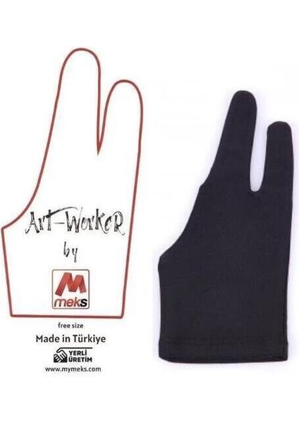 Art-Worker Ressam Sanatçı Grafiker Mimar Mühendis Öğretmen İçin El ve Grafik Tablet Çizim Eldiveni (Standart) fiyatları
