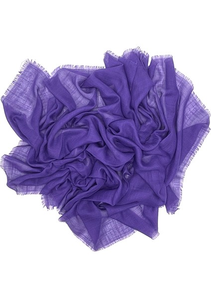 Keten Flamlı Ince Yazma Eşarp 100X100CM